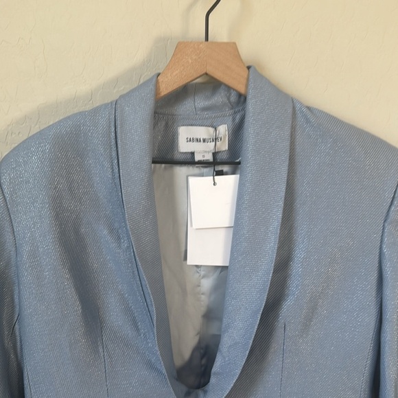 NWT Sabina Musayev Equinox Mini Dress Sky Blue Size Small - Picture 4 of 11